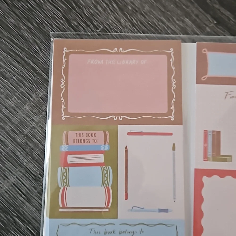 New Sealed Pack of 80 Customizable Book Plate Stickers from Barnes and Noble